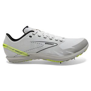 Brooks Draft XC Womens Racing Shoes White/Black/Yellow | USA-PWO482639